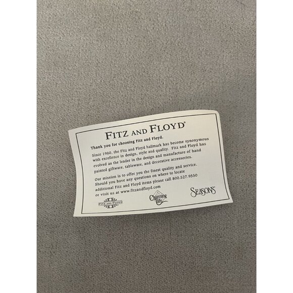 Kringle By Fitz And Floyd Santa Claus Polka Dot Ceramic Serving Plate - Picture 8 of 8